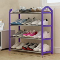 Purple best sale shoe rack